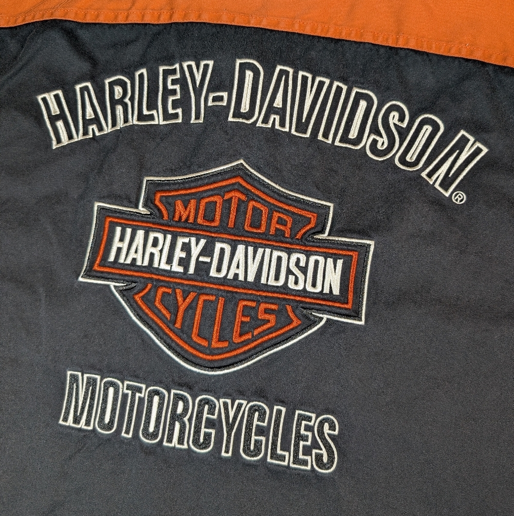Harley-Davidson Orange and Black Cutoff Shirt - Picture 10 of 10